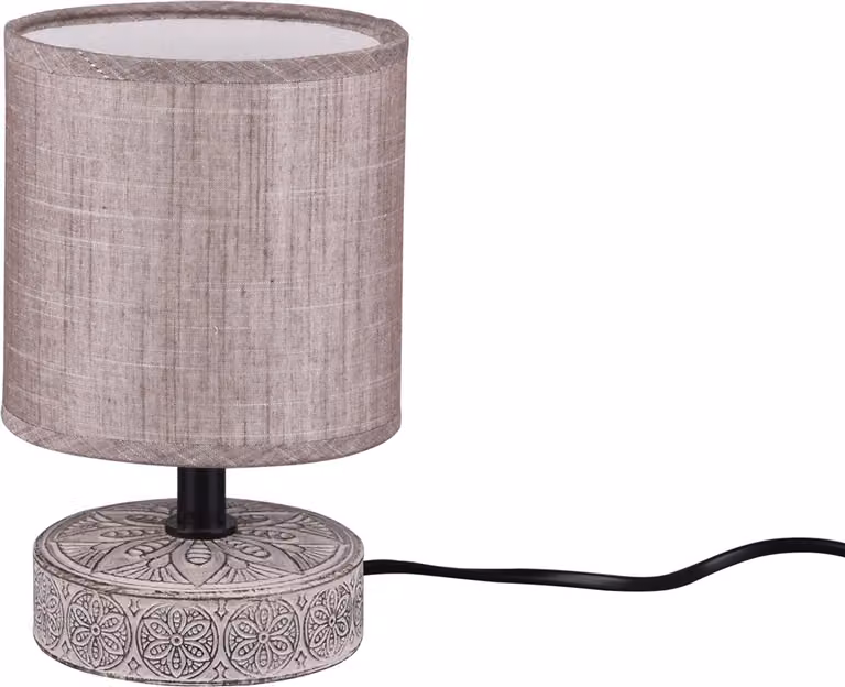 Lampada da tavolo MARIE marrone 1xE14x28W in tessuto, dimensioni: 20,5x13x13 cm, IP20, RL