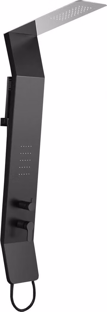 Mexen Yap pannello doccia, nero/cromo - 7612-02-77