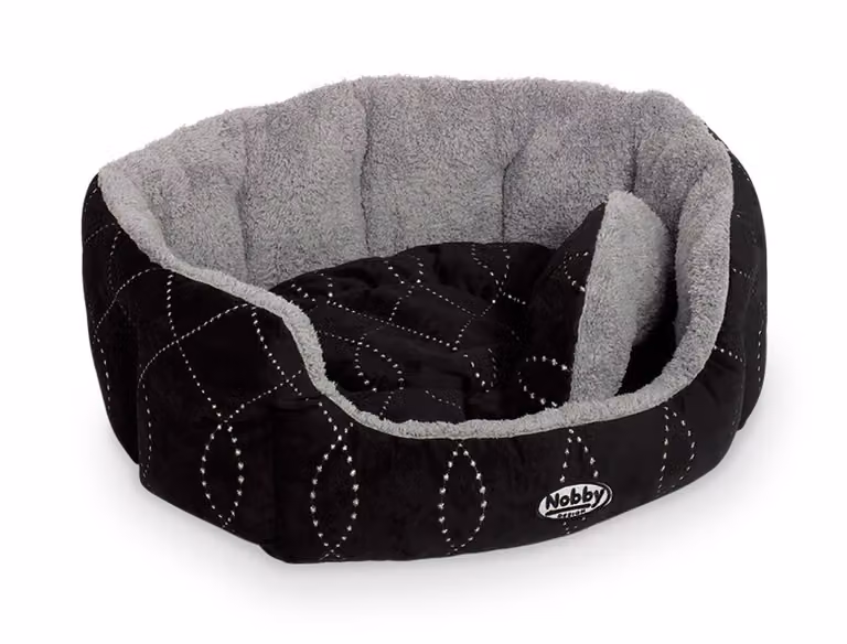 Letto Nobby comfort ovale "CENO" L x P x A: 45 x 40 x 19 cm nero / grigio