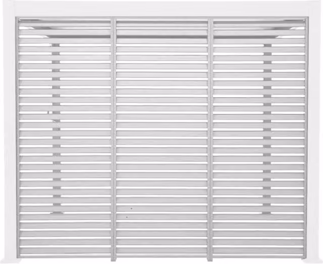 Set di 3 persiane semi-trasparenti in alluminio Sweeek per pergola bioclimatica, colore bianco, H: 236 cm, L: 93 cm