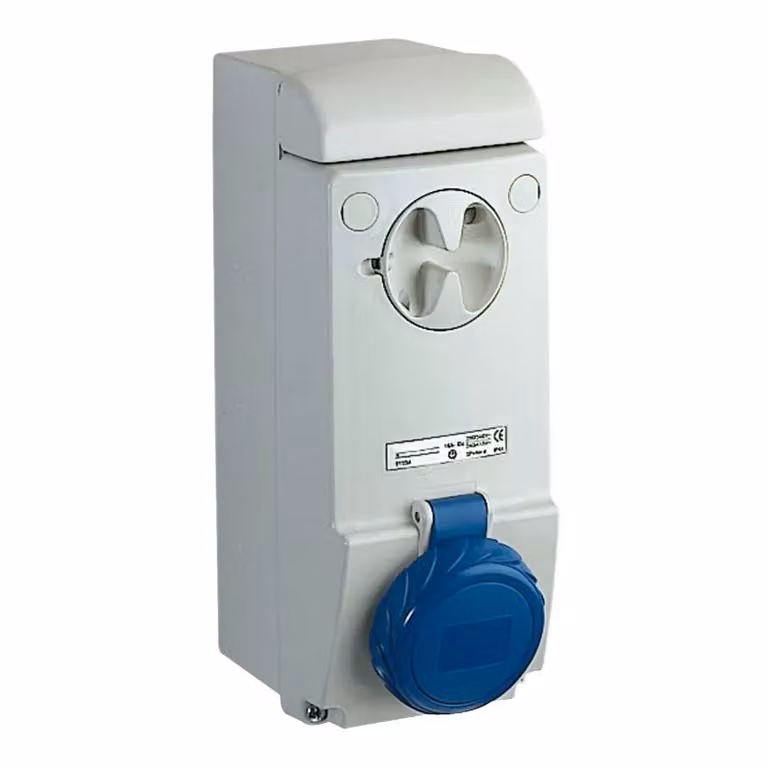 Presa a muro Schneider Electric con blocco di sicurezza, 32 A, 2 poli + terra, 200-250 V CA, IP65 83092