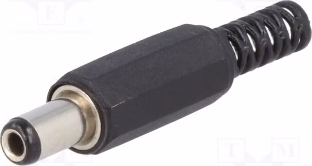 5 connettori a spina da 5,5 mm per alimentazione a corrente continua, connettore femmina 5,5/2,5 mm, lunghezza 9 mm. Connettori CC