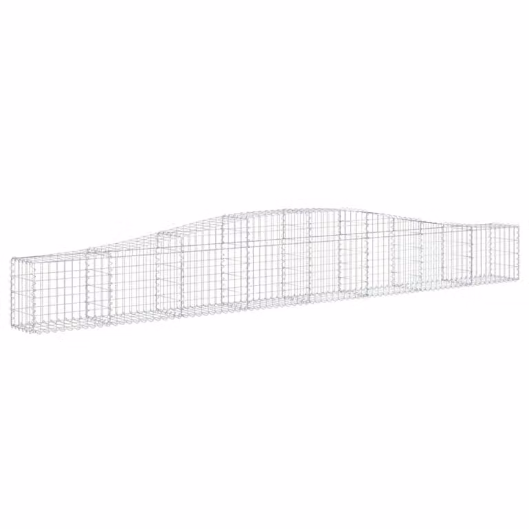 Cesto Gabbione ad Arco 400x30x40/60 cm Ferro Zincato