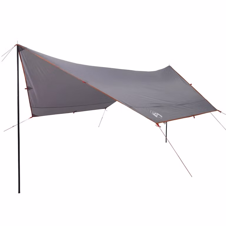 Telone da Campeggio Grigio e Arancione 430x380x210 cm Impermeabile