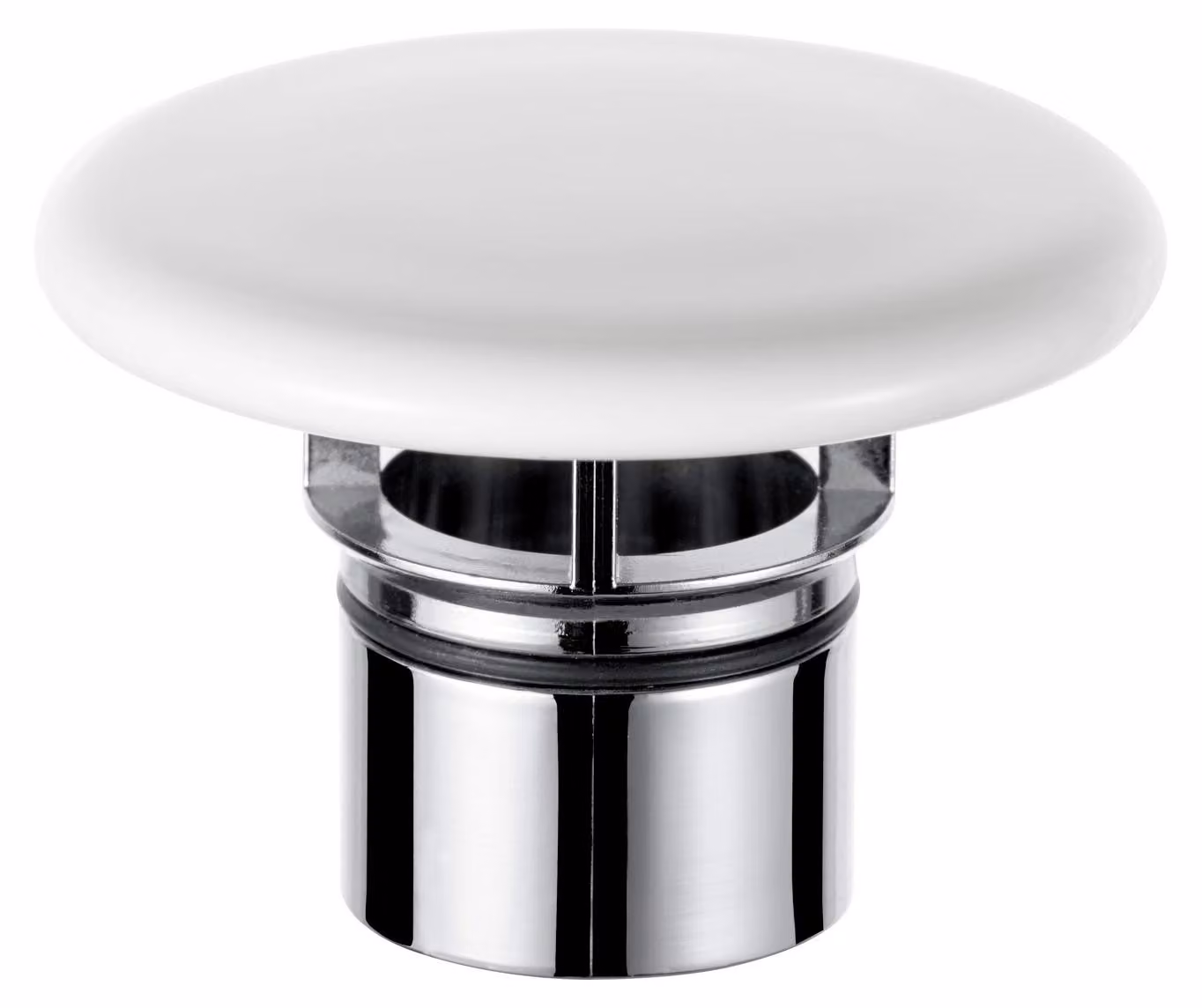 KEUCO cache-valves en céramique pour garniture d'écoulement et de trop-plein CLOU, blanc, 59990310000, 59990310000