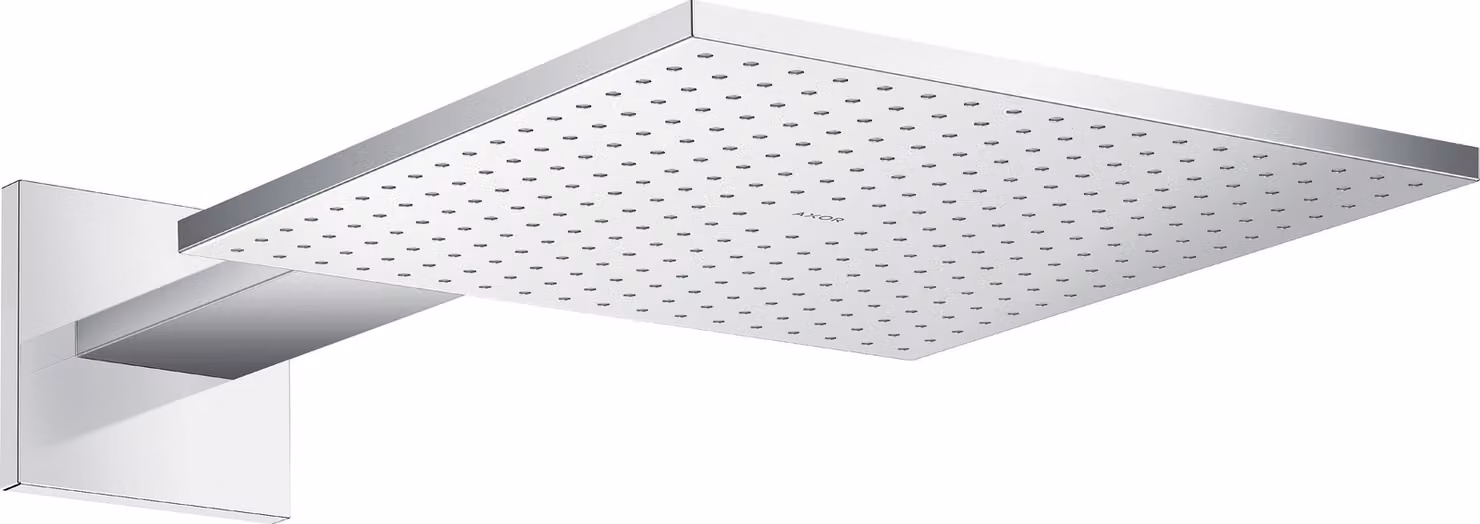 hansgrohe AXOR ShowerSolutions douche de tête de douche 300/300 1 jet, raccord mural, bras de douche 450 mm, 35314000, 35314000