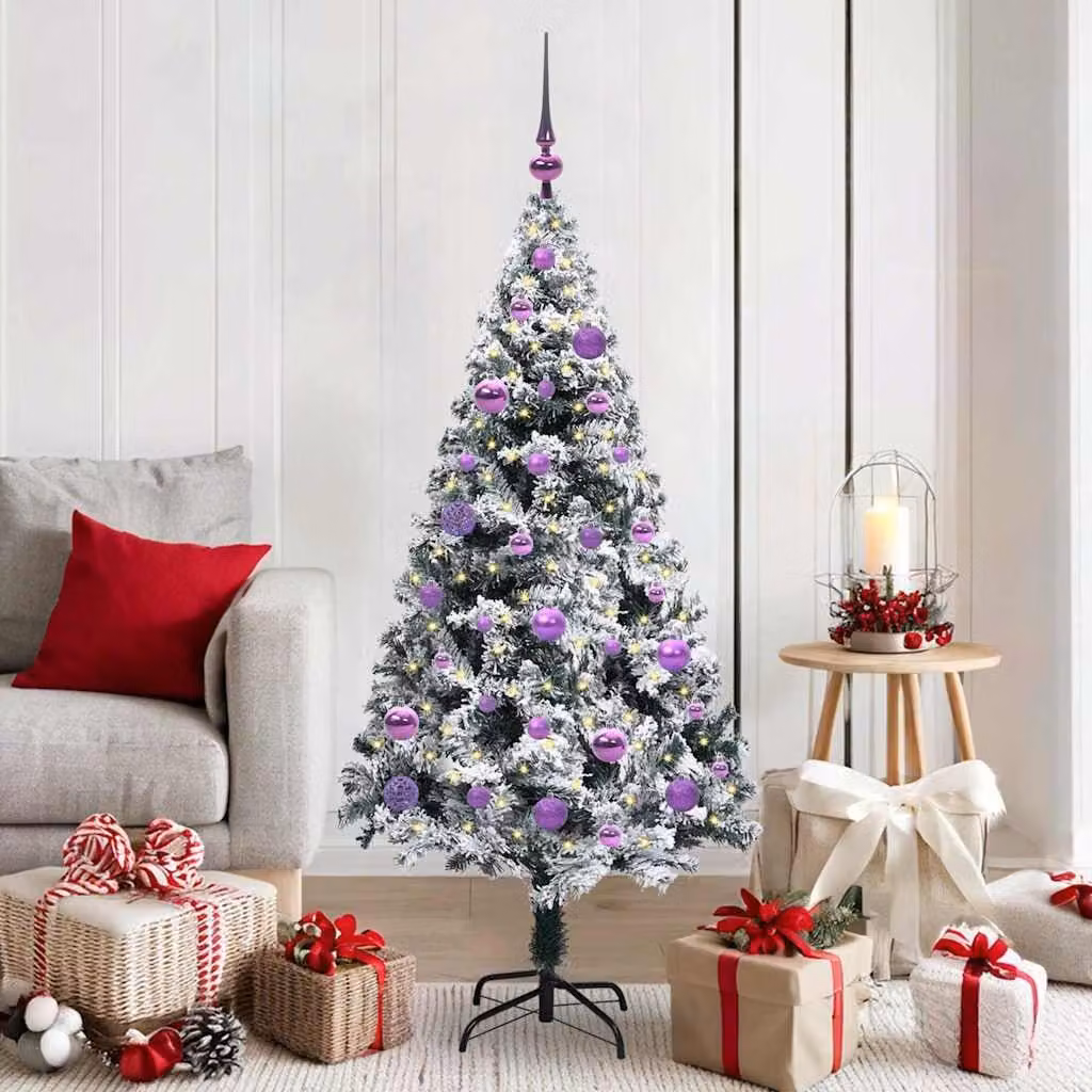 Maison Exclusive - Albero di Natale artificiale con 150 LED e supporto Bianco 150 cm