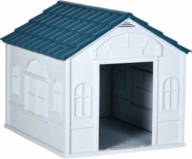EasyComfort Cuccia per Cani di Taglia Media e Grande max 30kg in PP Impermeabile, 84.2x98.2x82 cm, Blu