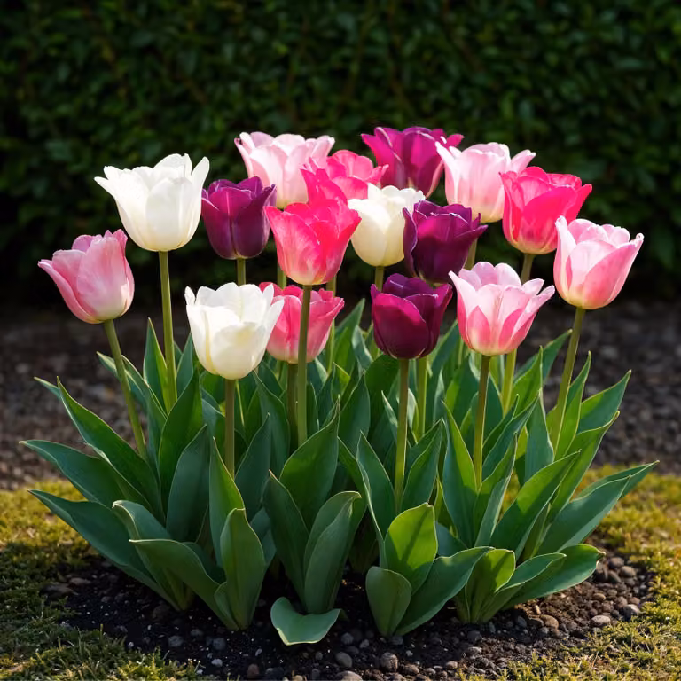 Bulbi da fiore Exotenherz - Tulipani Tulipa Pastel Mix (12 pezzi) diametro 11-12cm