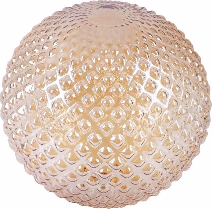 Paralume Cannes color miele sferico 15 cm – elegante paralume in vetro per un'illuminazione calda degli ambienti