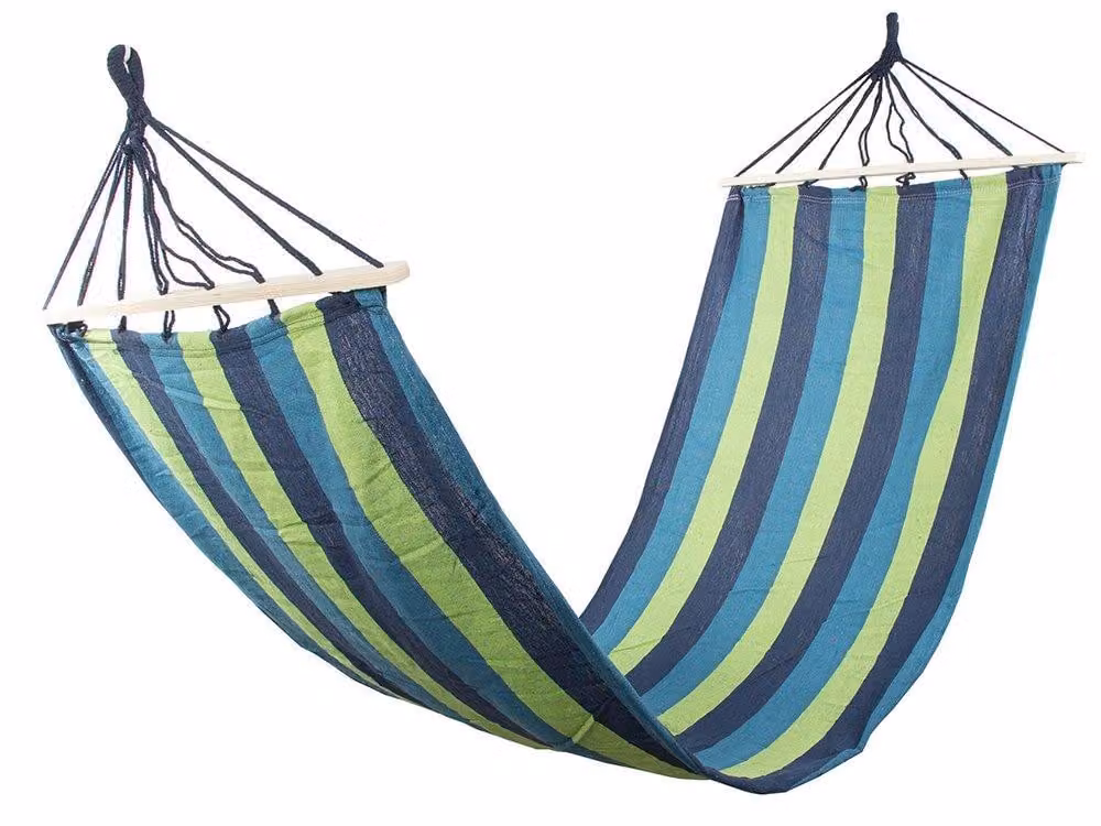 Verk Amaca in legno 200 x 80 cm a righe blu