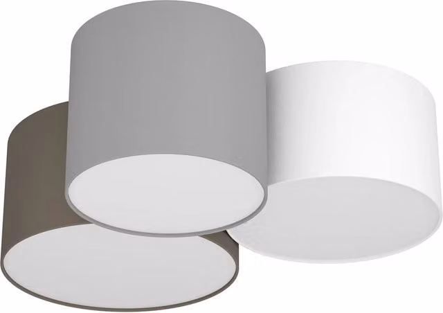 Plafoniera Moderna Eglo Pastore in Metallo Bianco con 3 Luci E27