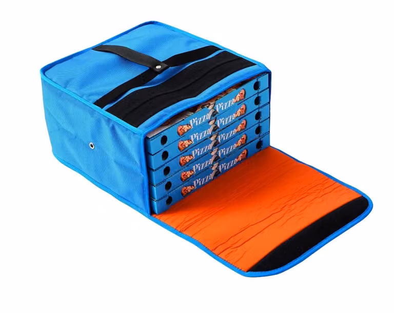 Borsa termica per 5 cartoni pizza diam. 33 cm