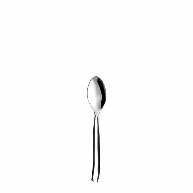 Cucchiaino da tè Shark in acciaio inox lucido color argento