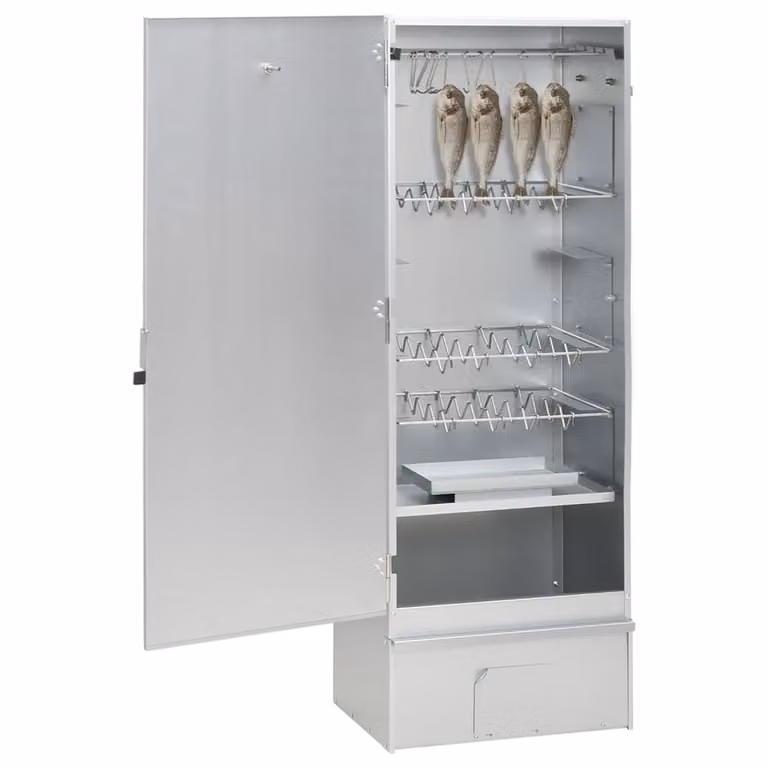 vidaXL Affumicatore con generatore di fumo freddo Acciaio zincato
