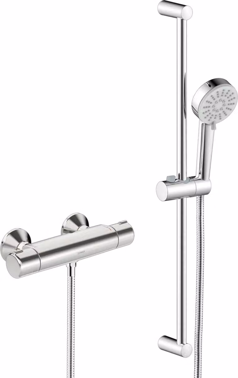Rubinetto doccia Hansa con set doccia HANSABASIC 5515 a 3 getti DN15 cromato, 1 pz.