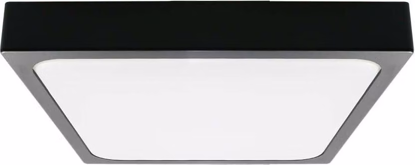 V-TAC VT-8630B-SQ Plafoniera led 30W IP44 quadrata NERA 360° design moderno 100lm/W colore nero 6500K - sku 7650
