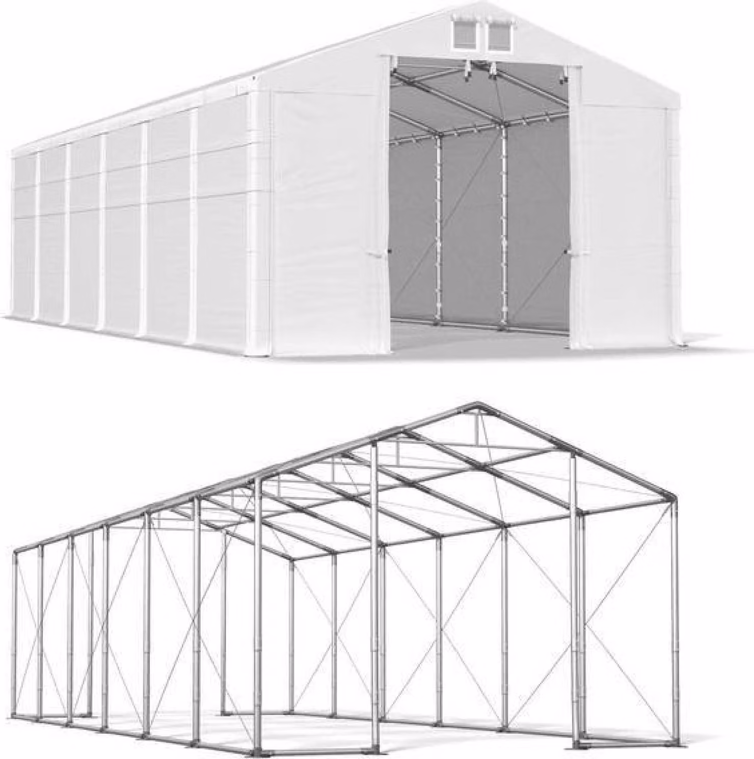 5x12 White Magazine Tenda WINTER PLUS MSD