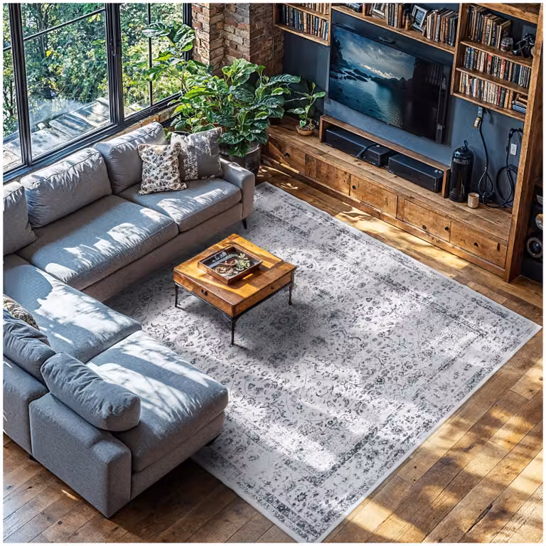 Tappeto design vintage Aliya tectake, stile orientale multicolore, L: 240 cm x P: 340 cm