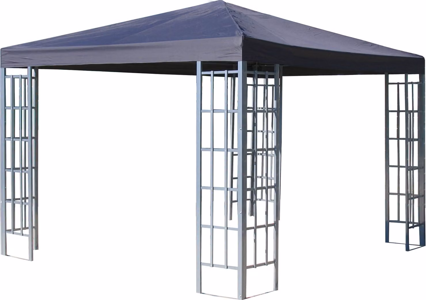 Tenda da giardino in metallo 3x3m antracite RAL 7012