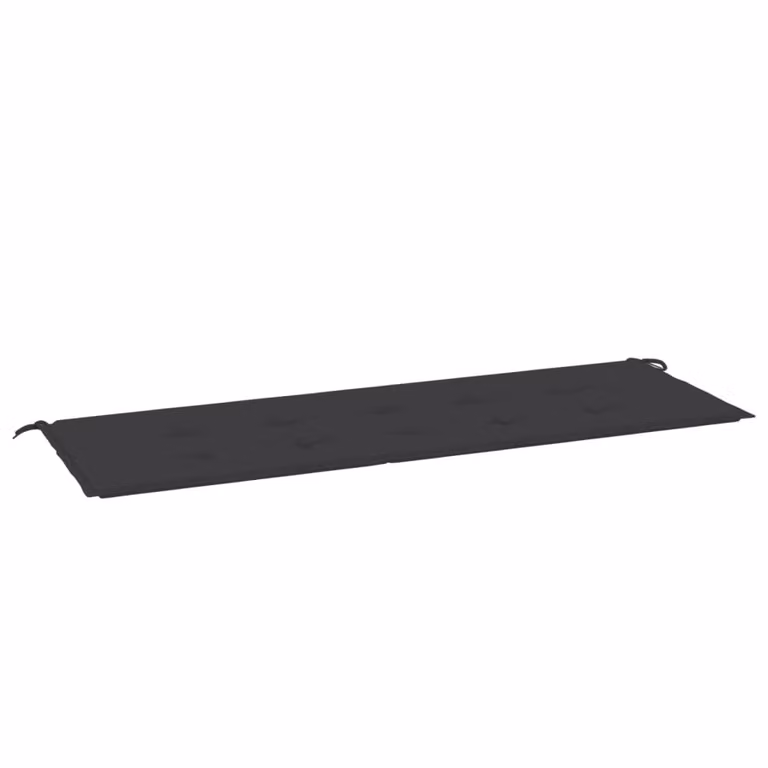 Cuscino per Panca Nero 150x50x4 cm in Tessuto Oxford