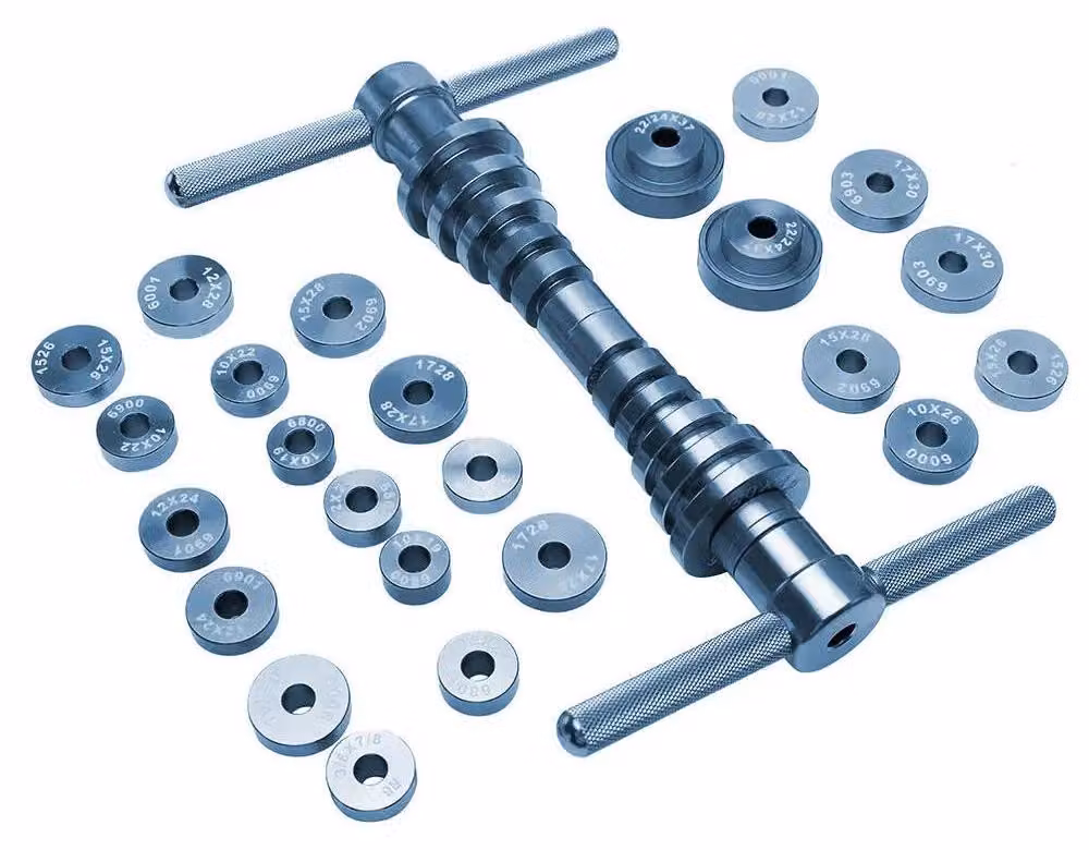 Set di attrezzi per l'installazione di cuscinetti, acciaio resistente, compatibilità versatile, 25 pezzi