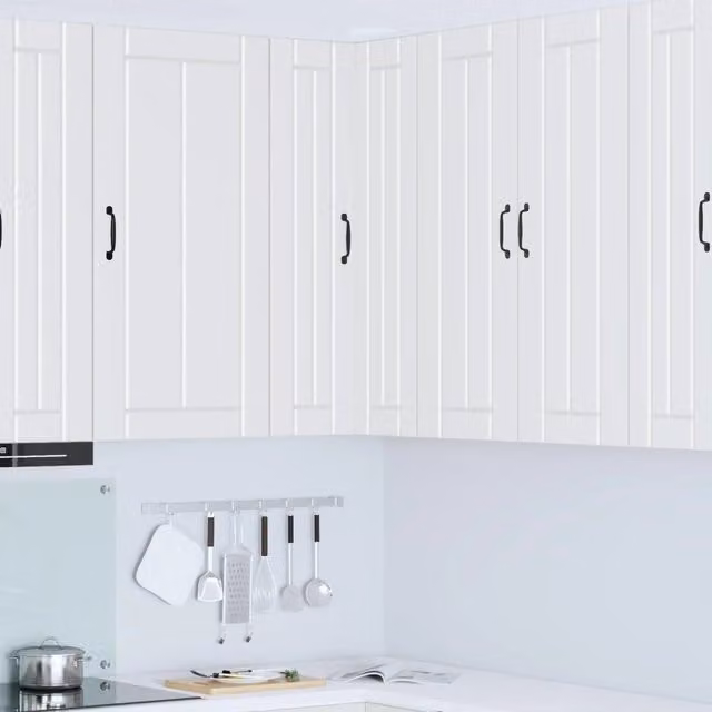 Armadio da cucina moderno vidaXL bianco con ante scorrevoli in legno L/P/H: 57 x 57 x 100 cm