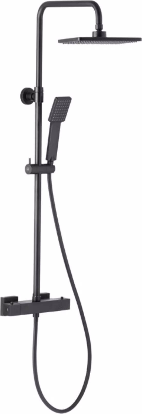 Set doccia KFA Logon con doccia a pioggia e miscelatore termostatico, nero (5746-910-81)