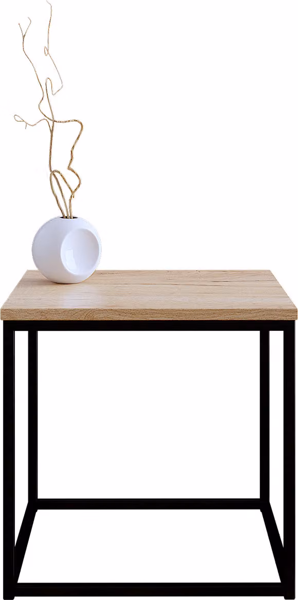 Tavolino da soggiorno THADEN 2 - nero / imitazione rovere