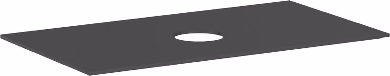 hansgrohe Xevolos E Console 980/550 avec découpe au centre pour lavabo à poser sans trou de robinetterie, 54329760, 54329760