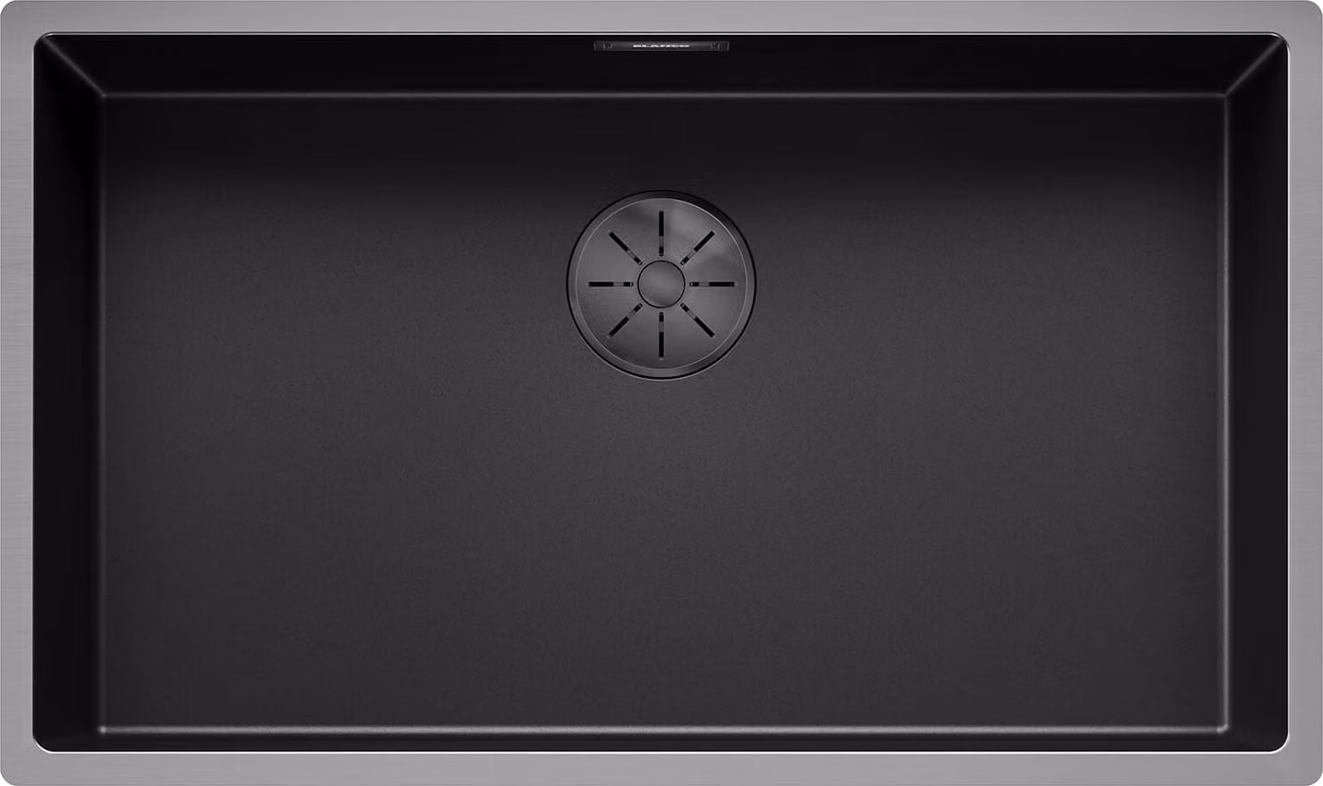 BLANCO CLARON 700-U DARK STEEL EDITION lavello con valvola InFino® a funzionamento manuale / vasca in acciaio inox