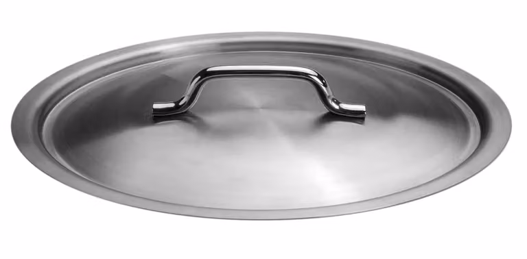 Coperchio piano in acciaio inox 18/10, diam.50cm