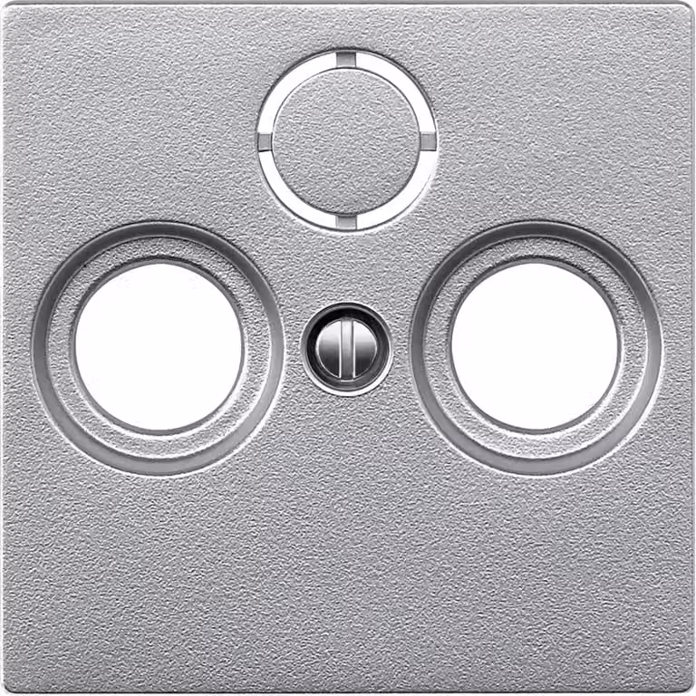 MERTEN Zentralplatte 297560 f.Antennensteckdose aluminium 297560 297560 (297560)