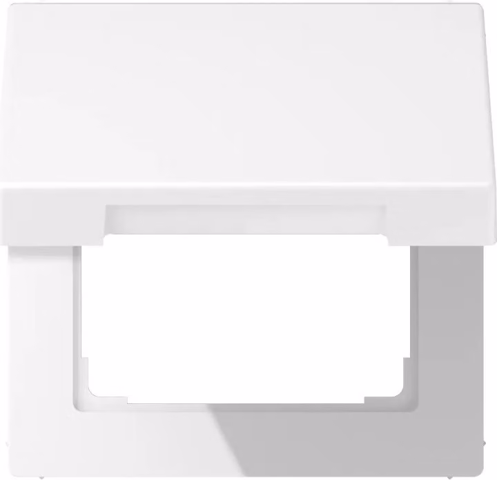 Coperchio a battente con molla di ritorno, in termoplastica, serie LS, bianco opaco LS990BFKLWWM