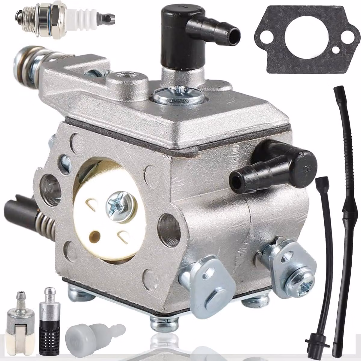 Carburatore di ricambio per motosega - compatibile con modelli da 45cc, 52cc e 58cc - WA-NL-1528