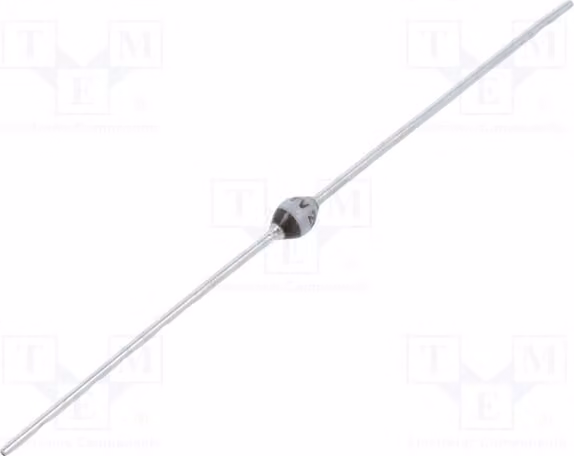 3x Diodo: Rettificatore 600V SOD57 BYV26C-TAP. Diodi universali a foro passante (THT). Corrente nominale: 1A. Corrente di impulso inversa massima: 30A