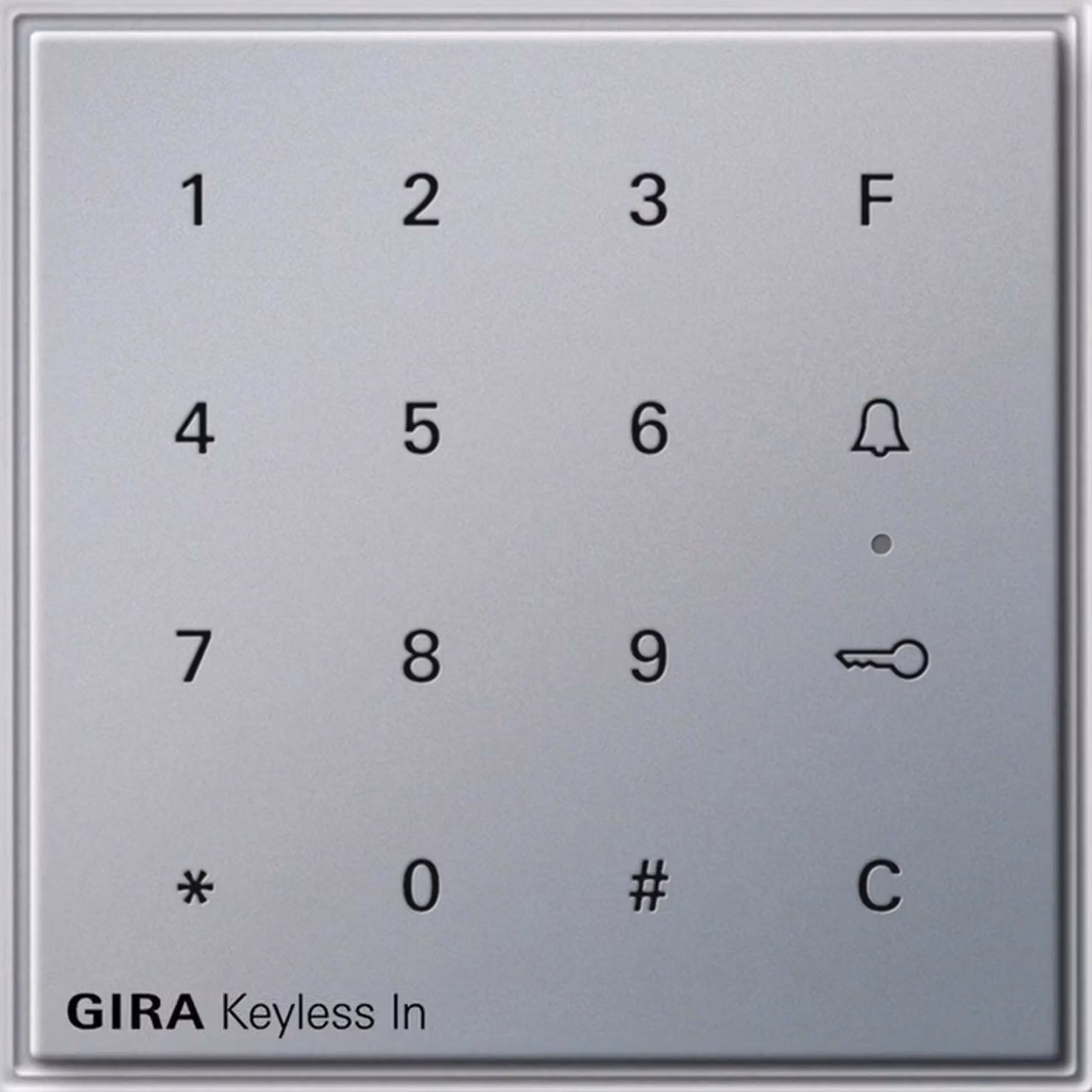 Gira Keyless In tastiera codificata, TX44, incasso, IP44, alluminio verniciato, 1 pz.