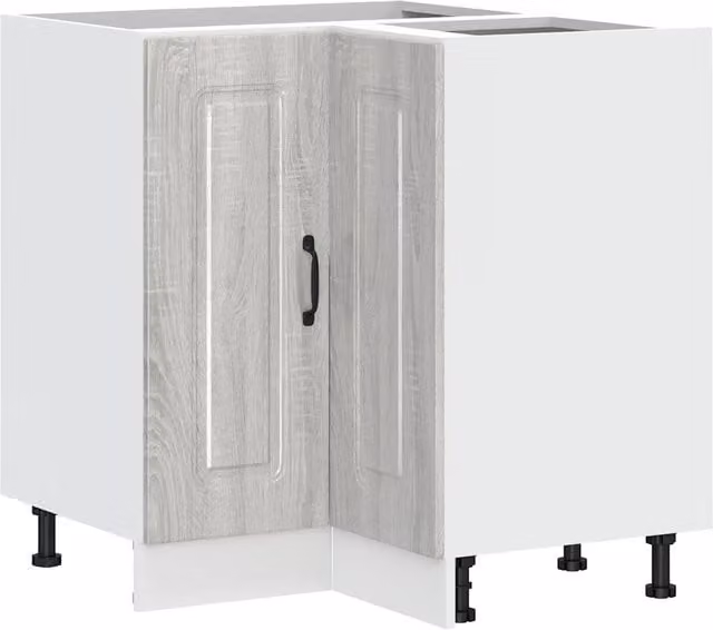 Mobile angolare da cucina Kalmar HELLOSHOP26 in legno composito grigio L/P/H: 75,5 x 75,5 x 81,5 cm