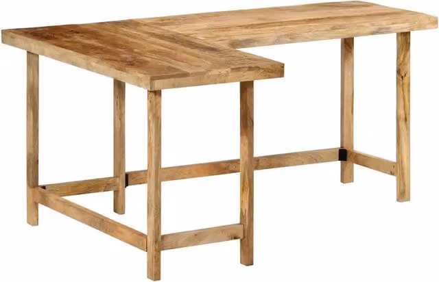 Scrivania | Tavolo da Ufficio 165x110x75 cm in Legno Massello di Mango