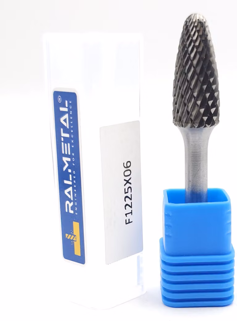 Fila rotante VHM forma legno RBF D12 x 25 x 6D x 70 mm 60 HRC