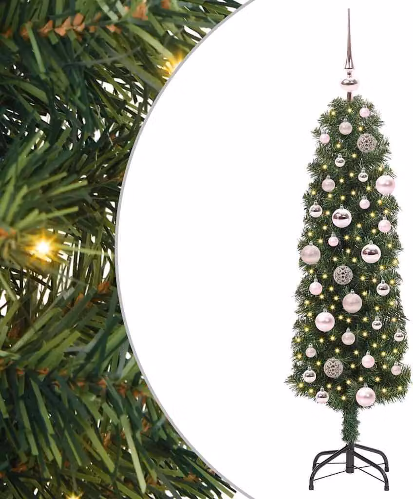 Albero di Natale artificiale con 150 LED Verde 120 cm