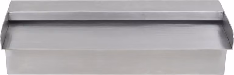 Fontana a Cascata per Giardino Rettangolare Acciaio Inox 30 cm