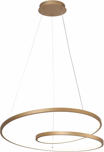 Lampada a sospensione moderna REINA Italux colore oro con tecnologia LED 40W, Diametro: 60 cm