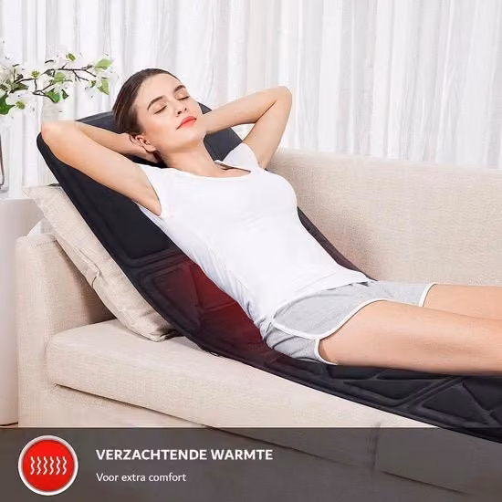Cuscino di massaggi con calore e massaggi di vibrazione - Apparecchio di massaggi elettrico full-body