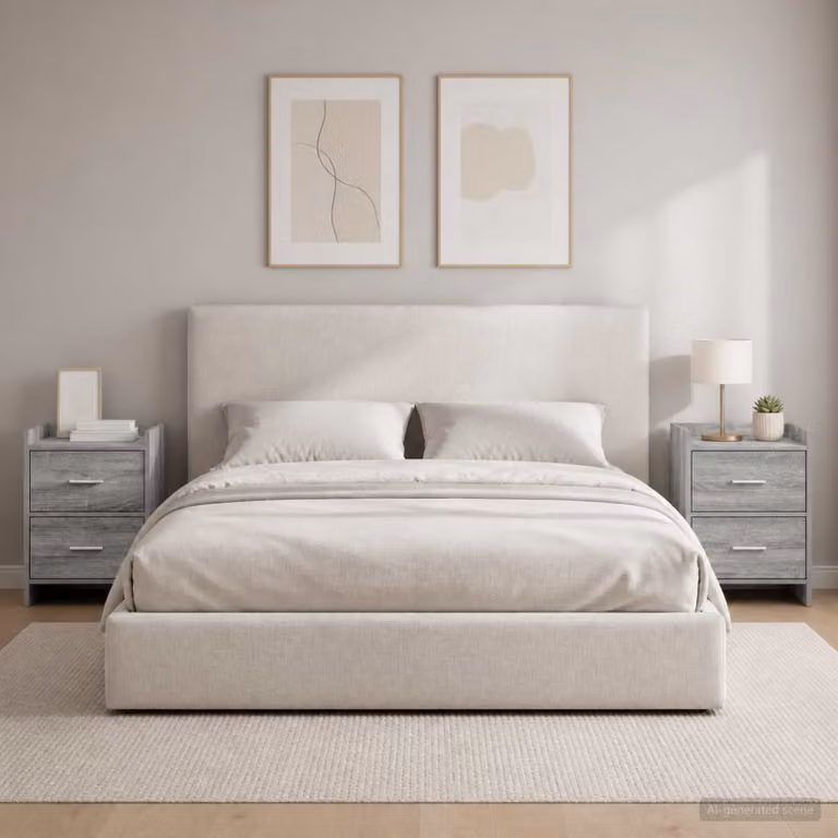 Set di 2 comodini moderni vidaXL in finitura Sonoma grigio L/P/H: 40 x 30 x 60 cm