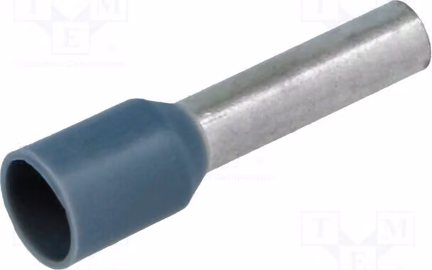 50 connettori a crimpare: guaina isolata, isolamento in rame, sezione 4mm², codice BM 005081, tipo "ferrule" (connettore a crimpare per cavi)