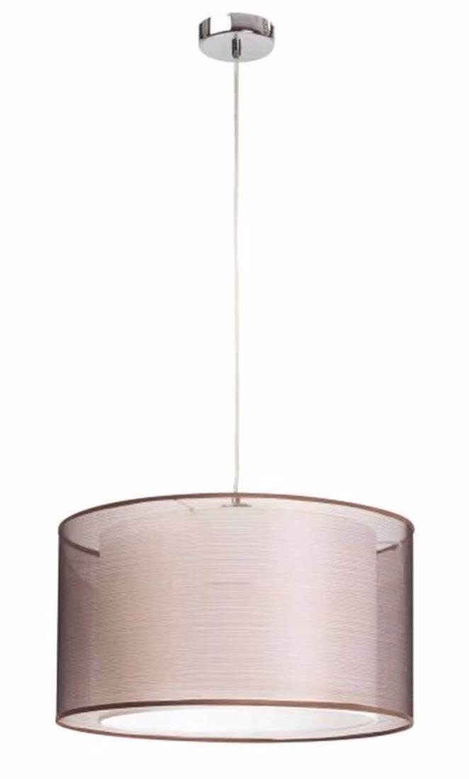 Rabalux 2632 Lampada a sospensione 1 spot Anastasia, E27, marrone argento, rotonda, standard, ø445mm