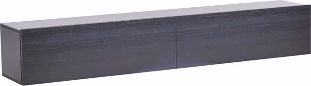 Mobile Porta TV a parete BELIANI nero con design minimalista per soggiorno, L: 180 cm, P: 32 cm, H: 30 cm