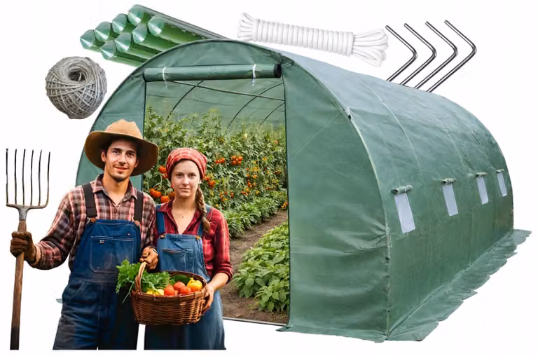 Ekspand | Serra a tunnel - 3 × 4,5 × 2,25 m - Verde - Telaio robusto - Pellicola di alta qualità