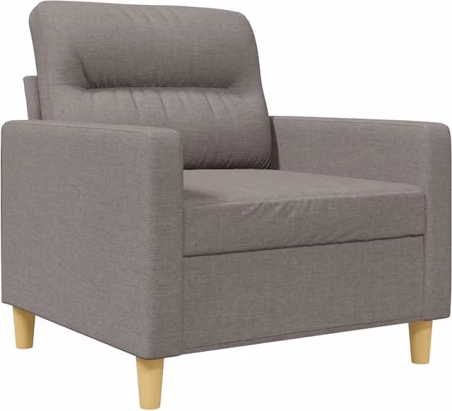 Poltrona Relax Recliner con Braccioli in Tessuto Beige e Grigio con Struttura in Metallo – 1